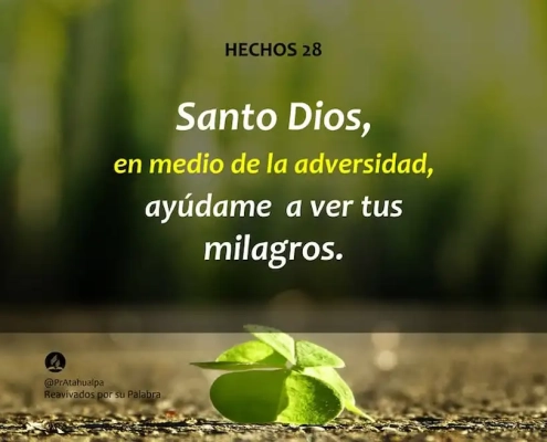 La vida cristiana es permitir que cada día Dios nos hable